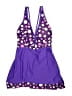 Unbranded Polka Dots Purple One Piece Swimsuit Size M - photo 1