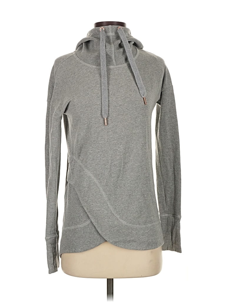 Pre-owned Sweaty Betty Pullover Hoodie In Gray