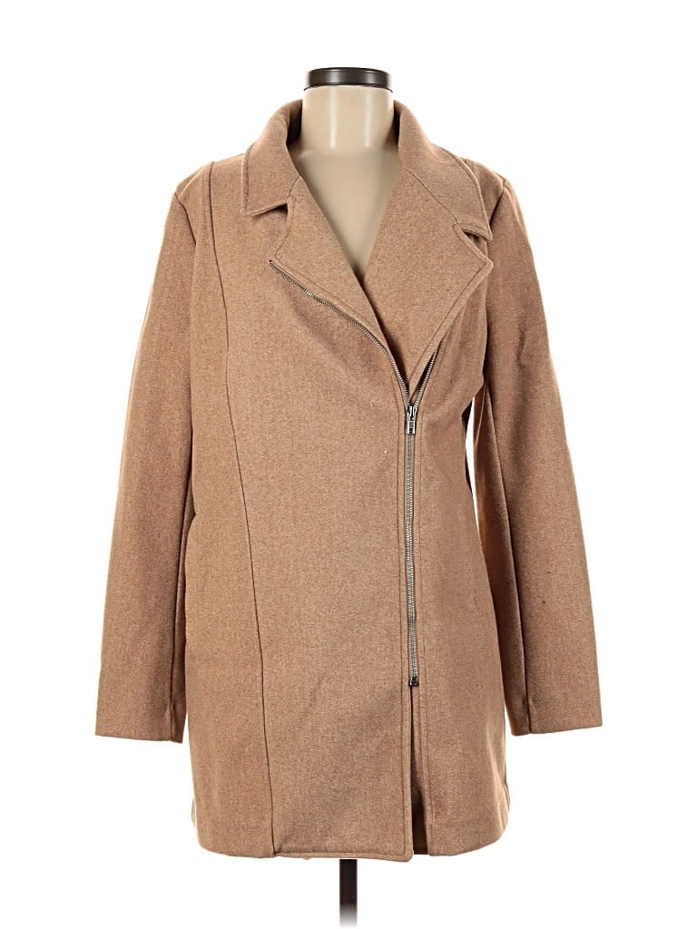 Pre-owned Banana Republic Factory Store Coat In Brown