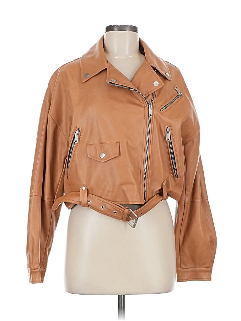 Pre-owned Avec Les Filles Jacket In Brown