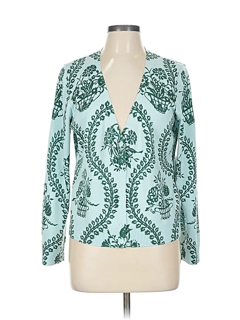 Pre-owned Talbots Cardigan Sweater In Blue