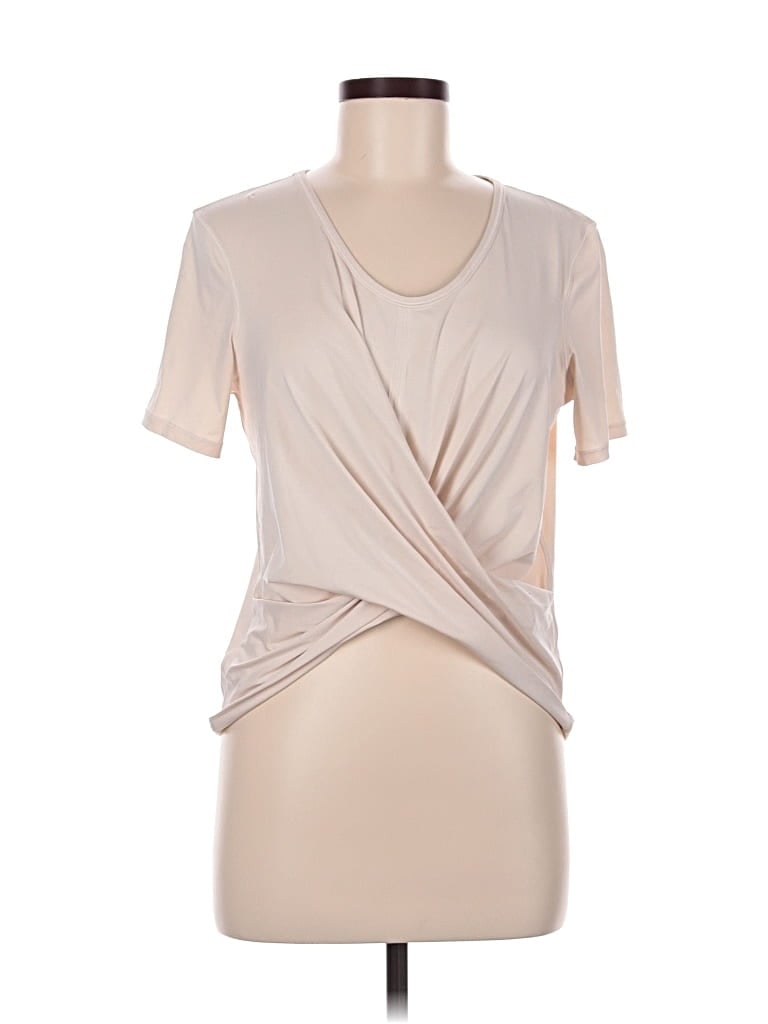 Pre-owned Lululemon Athletica Short Sleeve T-shirt In White