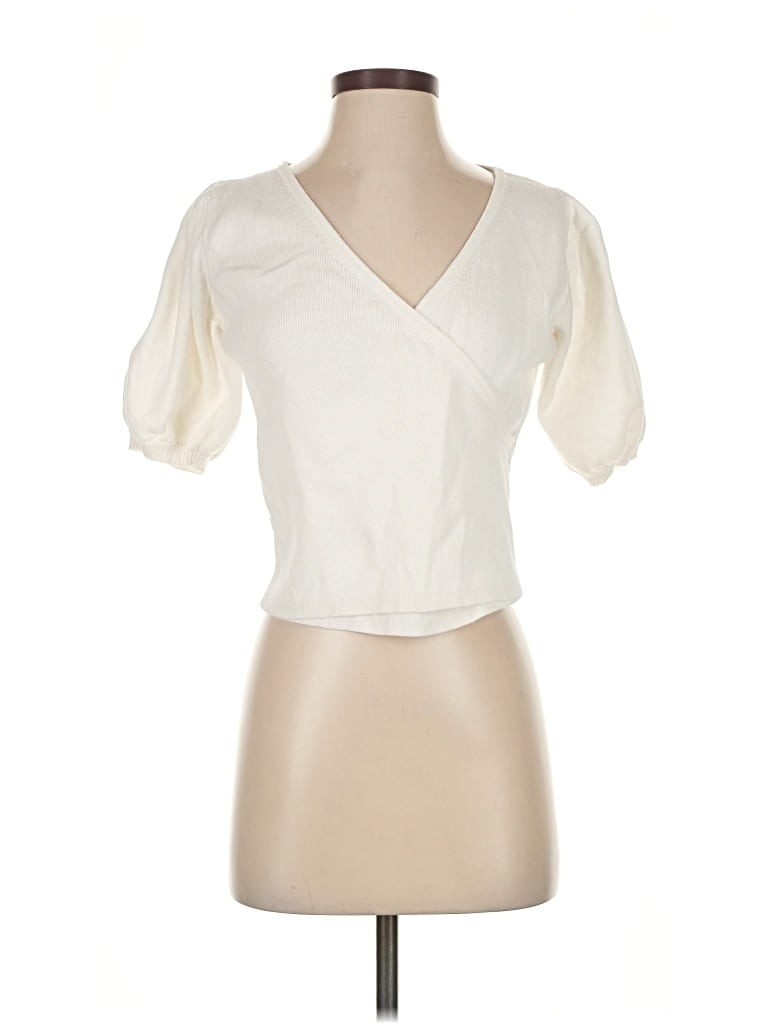 Pre-owned French Connection Short Sleeve T-shirt In White