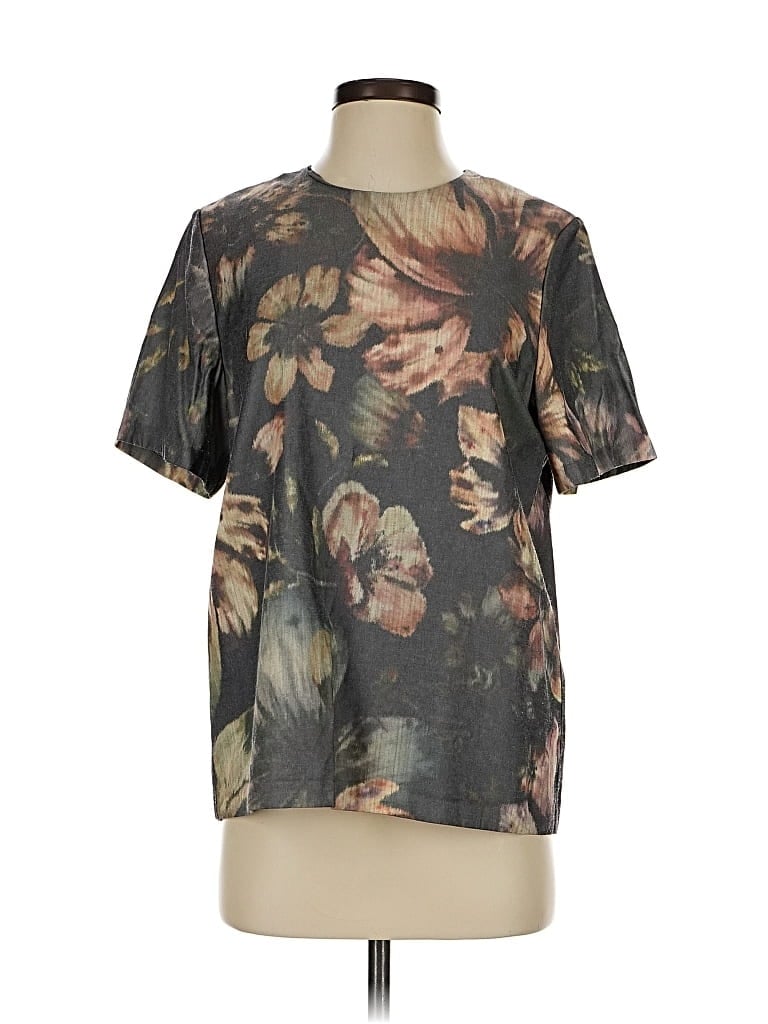 Pre-owned Babaton Short Sleeve T-shirt In Brown