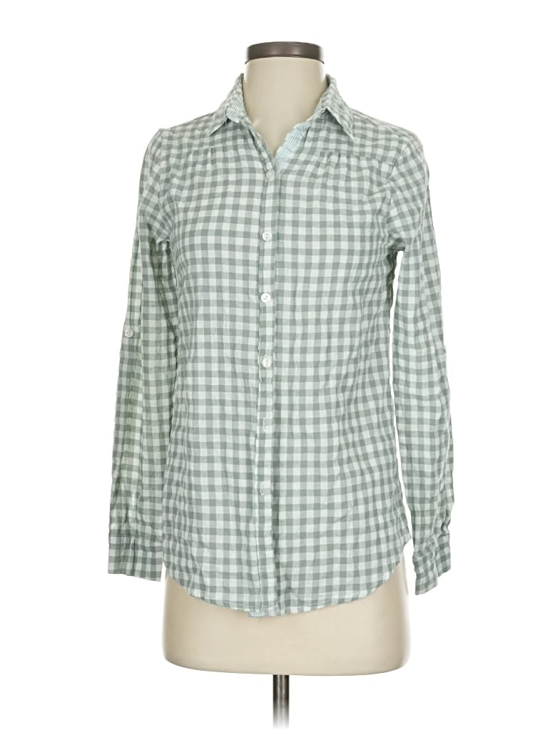 Pre-owned Daytrip Long Sleeve Button Down Shirt In Green