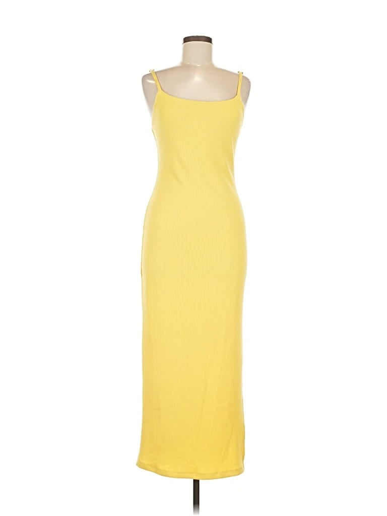 Pre-owned Tyche Casual Dress In Yellow