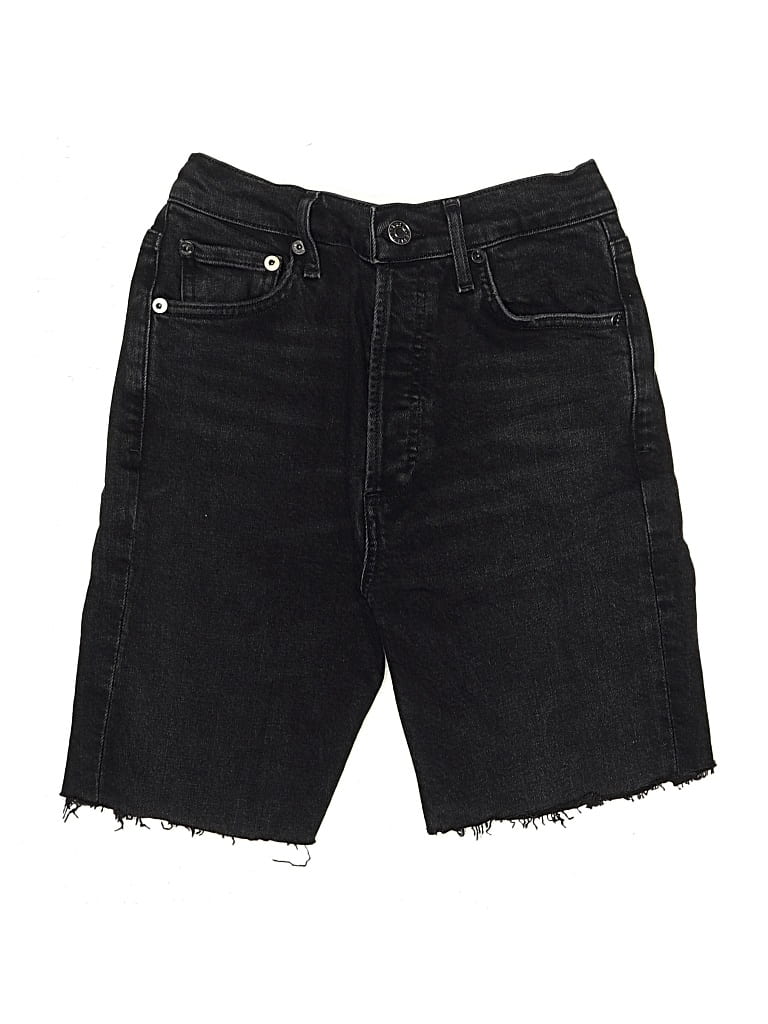 Pre-owned Agolde Denim Shorts In Black