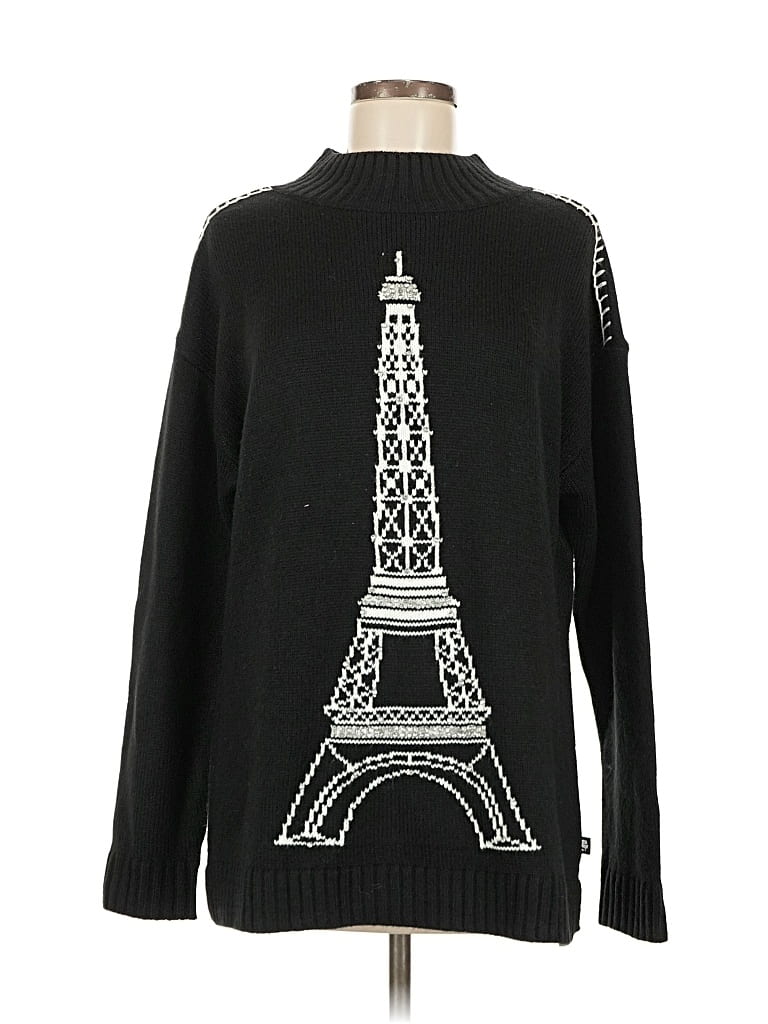 Pre-owned Karl Lagerfeld Pullover Sweater In Black