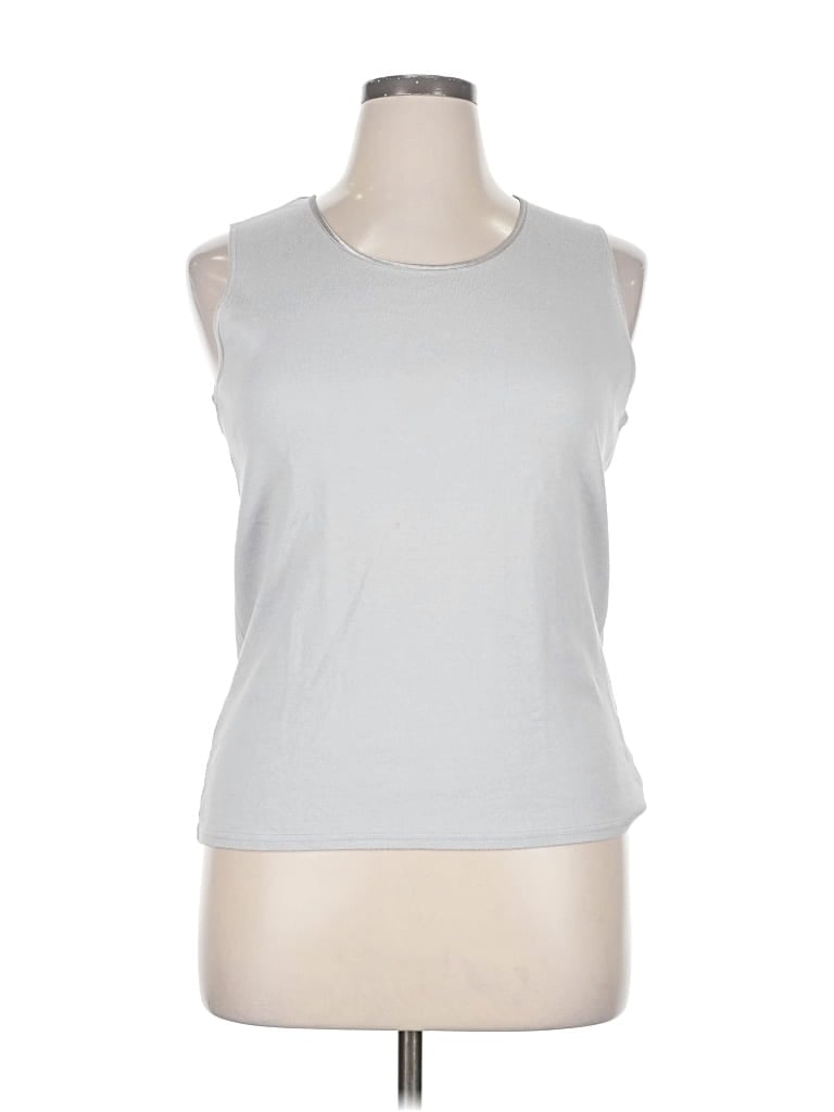 Pre-owned Worthington Sleeveless T-shirt In Silver