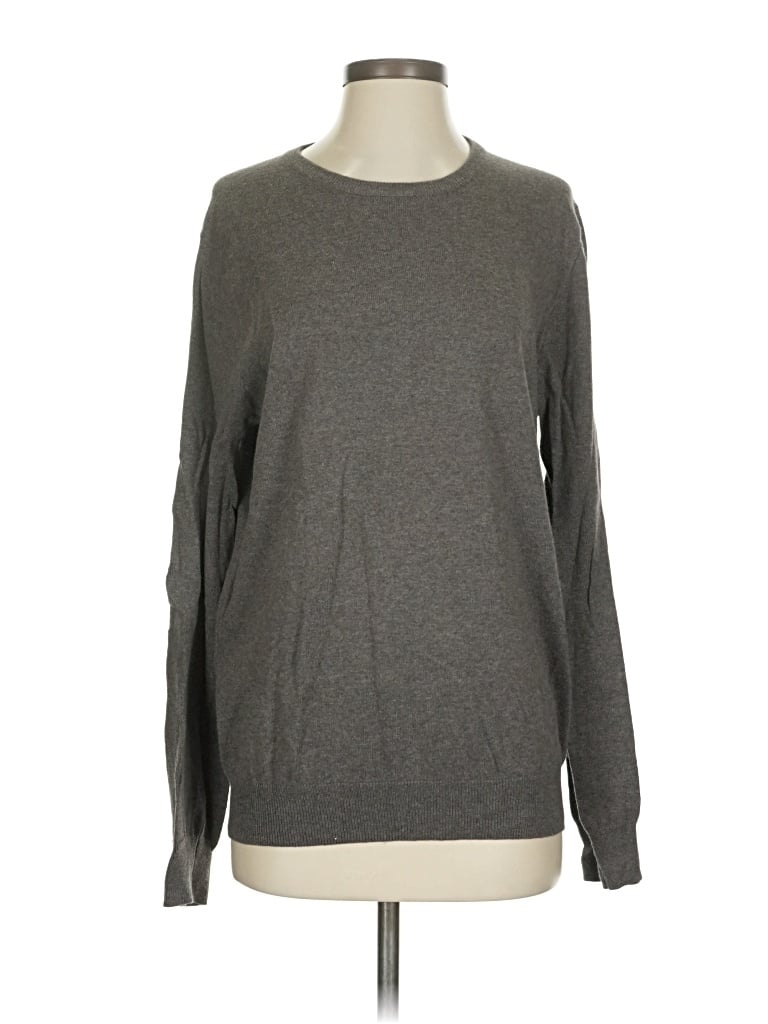 Pre-owned J.crew Factory Store Pullover Sweater In Gray