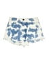 Mumu Blue 100% Cotton Tie-dye Blue Denim Shorts Size 25 waist - photo 1