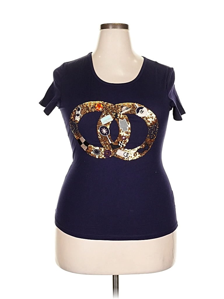 Pre-owned Assorted Brands Short Sleeve T-shirt In Purple