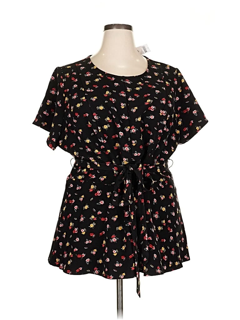 Lane Bryant Short Sleeve T-shirt In Black