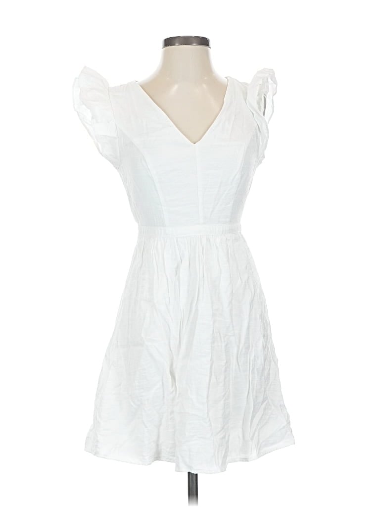 Pre-owned Express Casual Dress In White