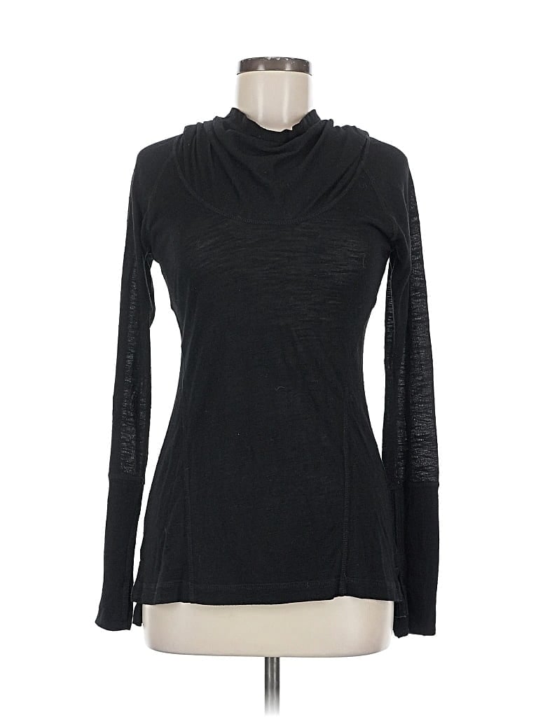 Pre-owned Zella Long Sleeve Turtleneck In Black