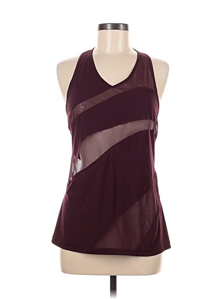 Pre-owned Lululemon Athletica Active Tank Top In Burgundy