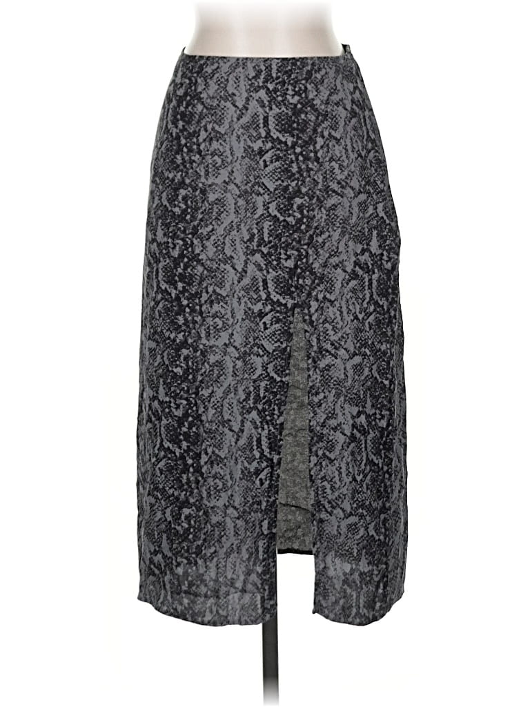 Pre-owned Abercrombie & Fitch Formal Skirt In Gray