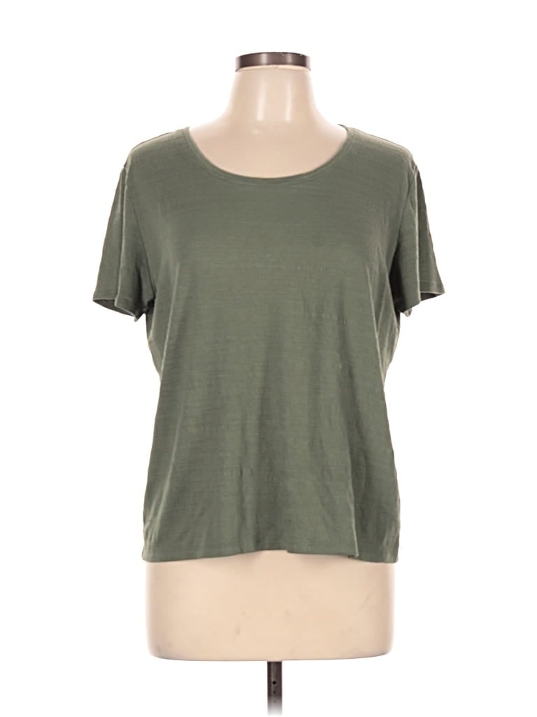 Pre-owned Simply Vera Vera Wang Short Sleeve T-shirt In Green