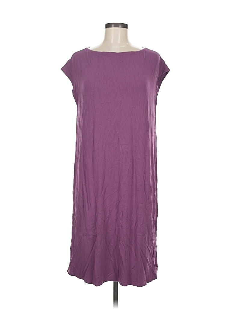 Pre-owned Eileen Fisher Casual Dress In Purple