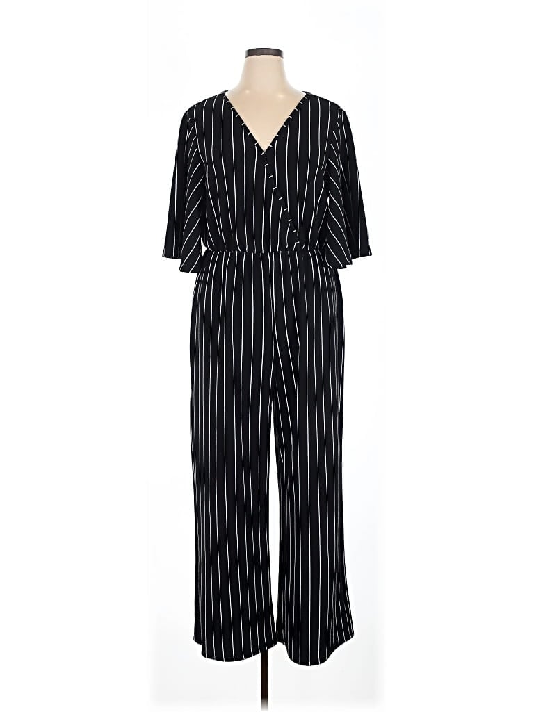 Pre-owned Shein Curve Jumpsuit In Black