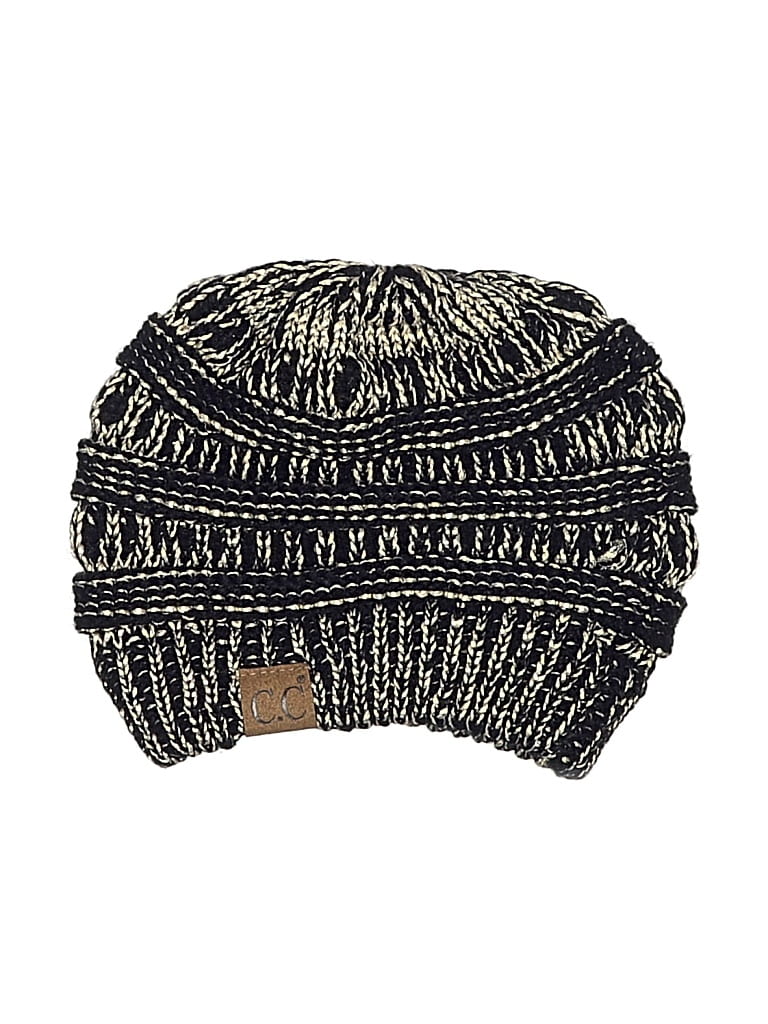 Pre-owned C.c Exclusives Beanie Hat In Black