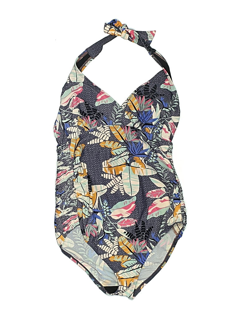 Pre-owned Motherhood One Piece Swimsuit In Blue