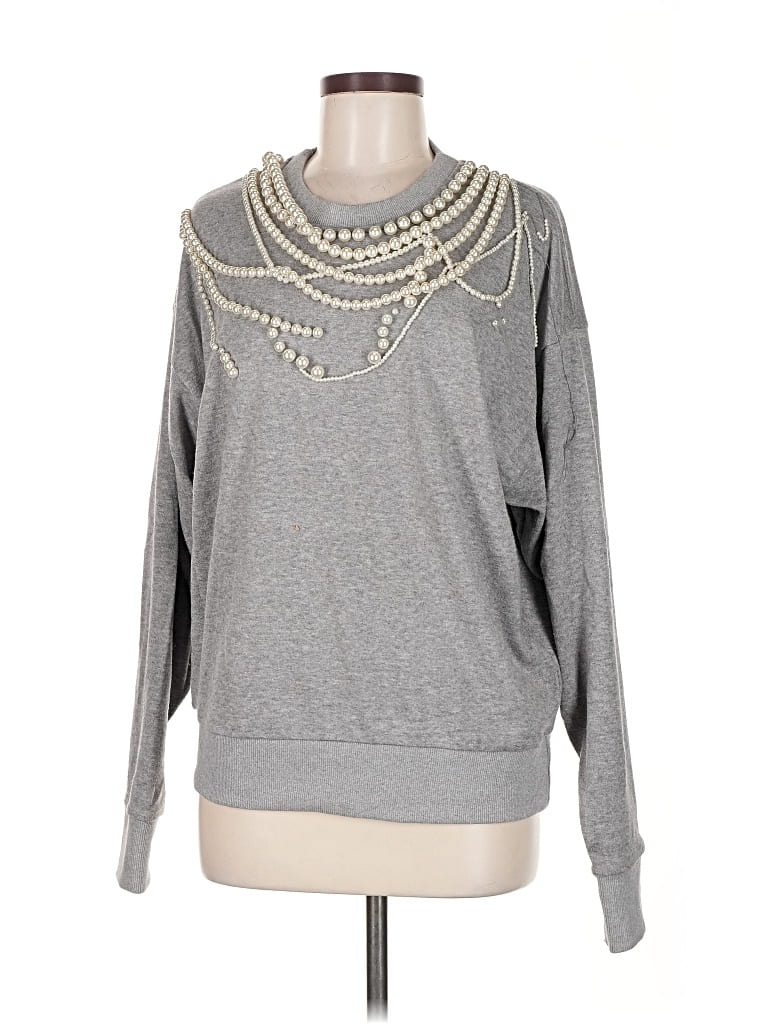 Pre-owned Carbon38 Pullover Sweater In Silver