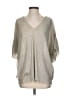Vanessa Virginia Silver 3/4 Sleeve Blouse Size S - photo 1