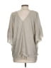 Vanessa Virginia Silver 3/4 Sleeve Blouse Size S - photo 2