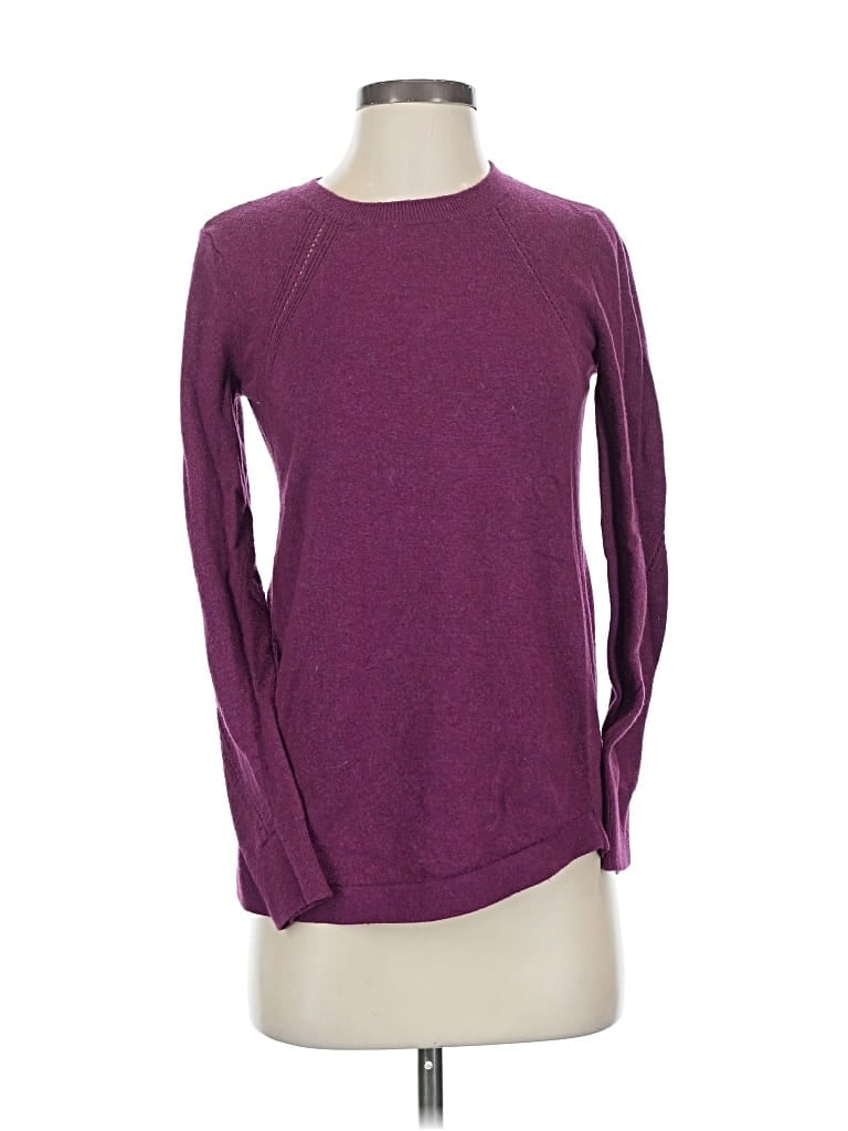 Pre-owned Ann Taylor Loft Pullover Sweater In Purple
