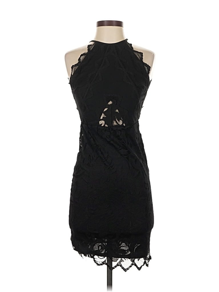 Pre-owned H&m Cocktail Dress In Black