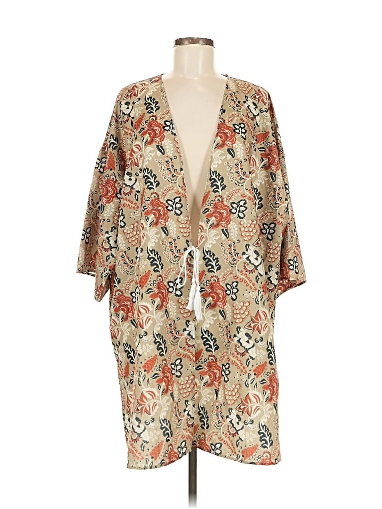 Pre-owned Summer & Rose Kimono In Brown