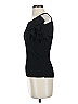 Uterque Black Short Sleeve Top Size S - photo 5