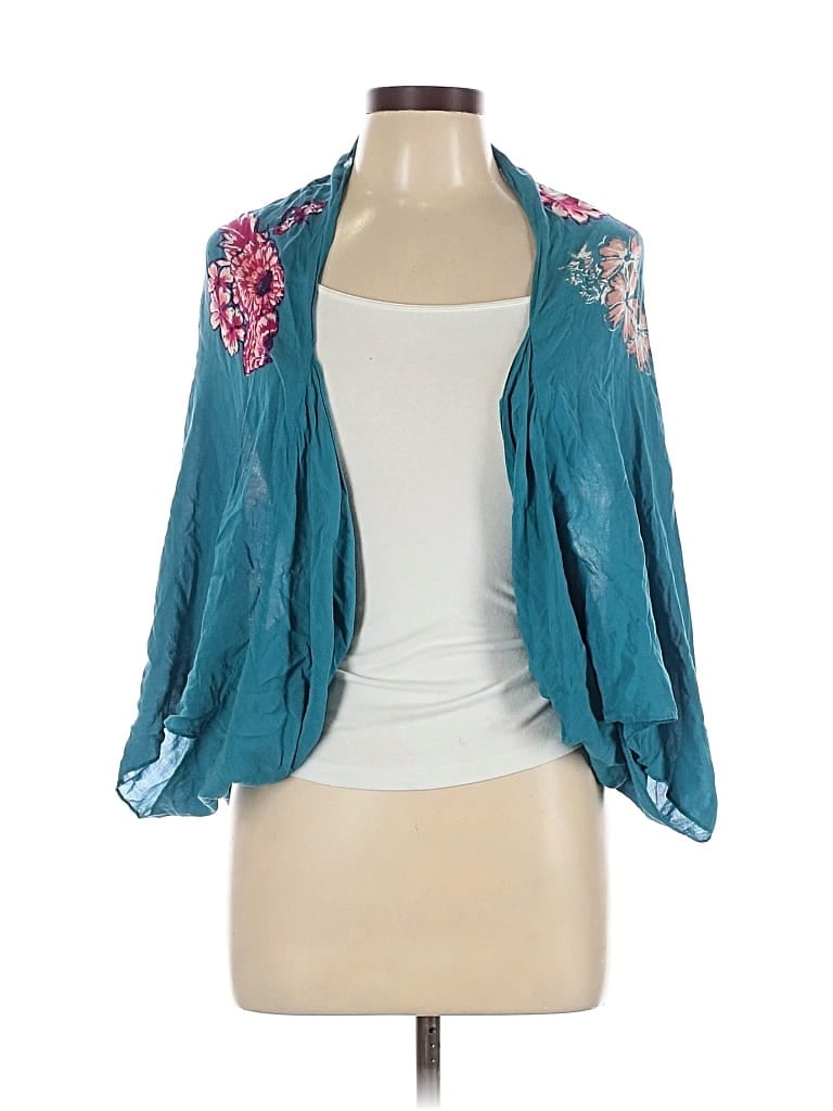 Pre-owned Hinge Kimono In Blue