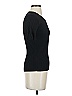 Uterque Black Short Sleeve Top Size S - photo 4
