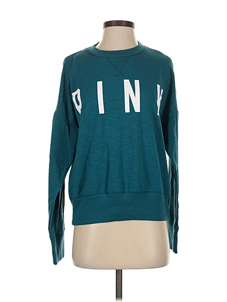 Pre-owned Victoria's Secret Pink Sweatshirt In Blue