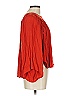 Esley 100% Polyester Red 3/4 Sleeve Blouse Size L - photo 4