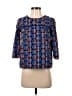 Boden 100% Cotton Blue 3/4 Sleeve Blouse Size 4 (petite) - photo 1