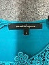 Nanette Lepore Teal Short Sleeve Blouse Size 2 - photo 4