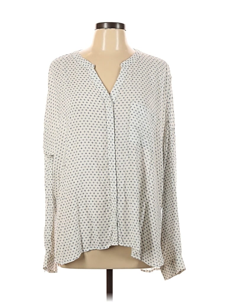OLD NAVY Pre-owned Long Sleeve Blouse In Gray
