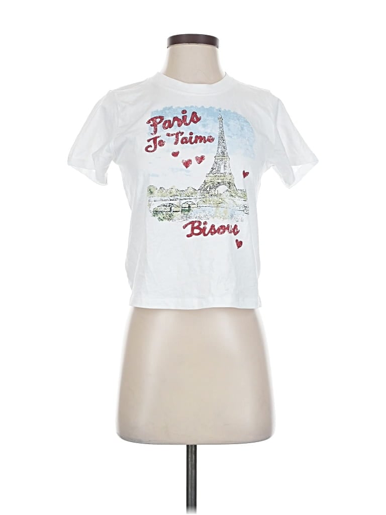 Pre-owned Garage Short Sleeve T-shirt In White