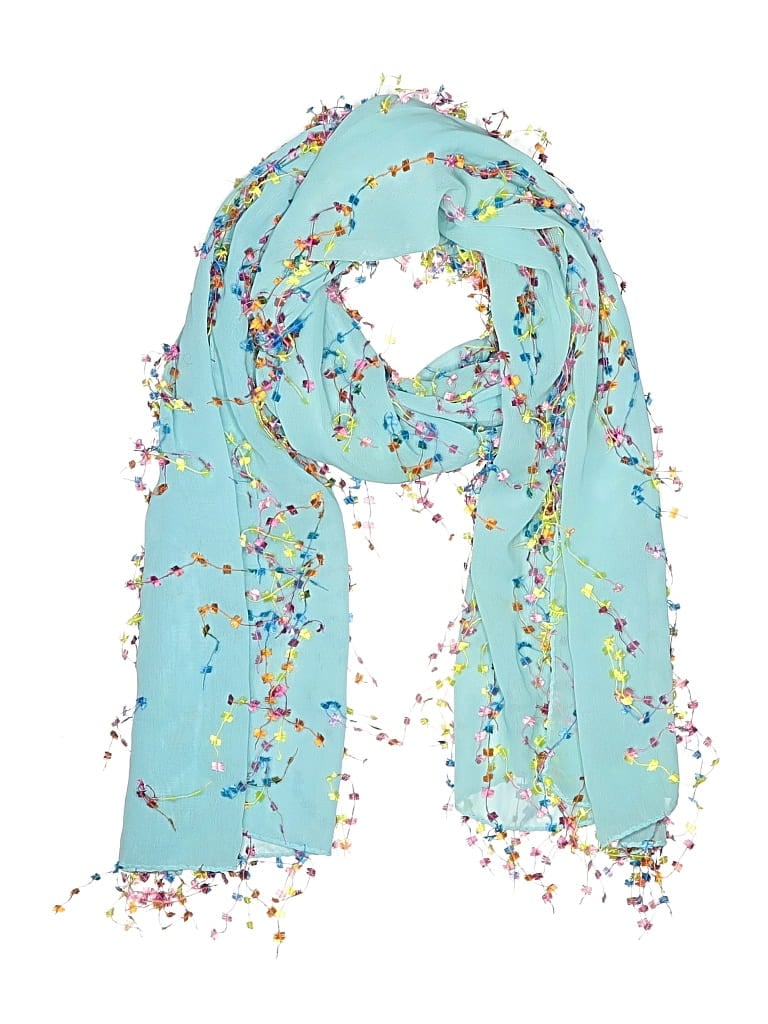 Pre-owned Unbranded Scarf In Blue