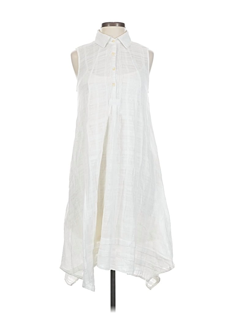 Pre-owned Isabella Sinclair Casual Dress In White