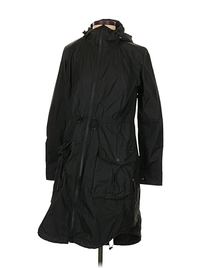 Pre-owned Athleta Raincoat In Black