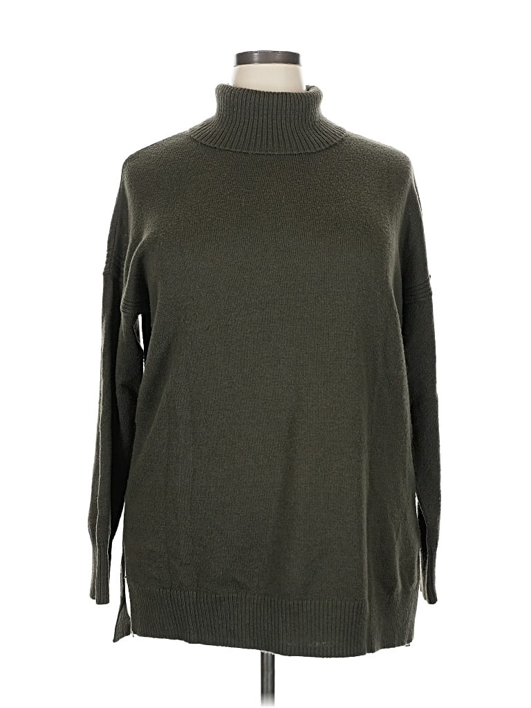 Pre-owned Old Navy Turtleneck Sweater In Green