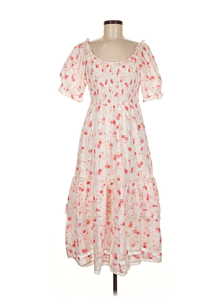 Pre-owned Loveshackfancy Casual Dress In Pink