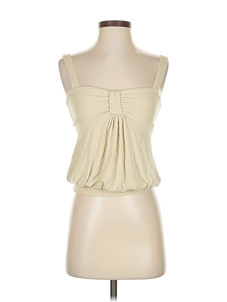 Pre-owned Nicole Miller Studio Sleeveless Blouse In Brown