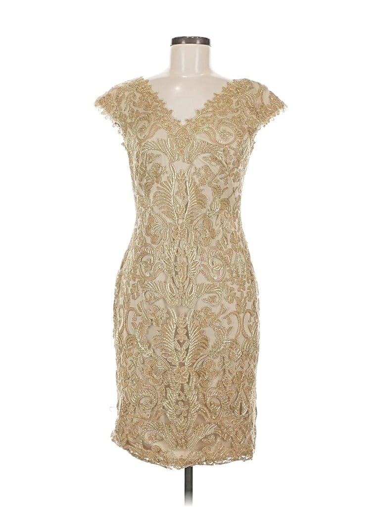 Pre-owned Tadashi Shoji Cocktail Dress In Brown