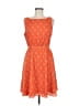 Gianni Bini 100% Polyester Paisley Orange Casual Dress Size M - photo 1
