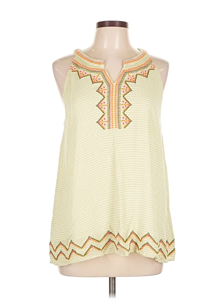 Pre-owned Heyson Sleeveless Blouse In Yellow